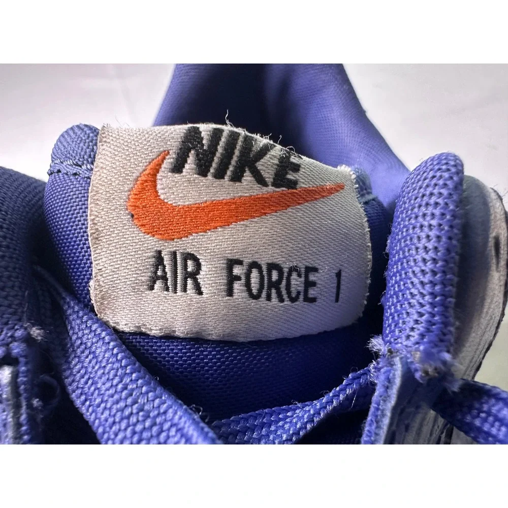 Nike Air Force 1 Low Purple Crocodile Embossed Leather Sneakers‎ Men's Size 12